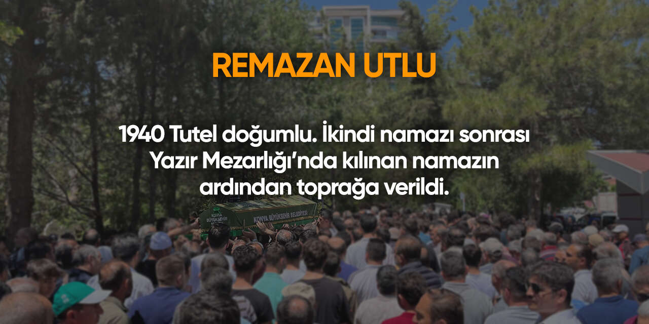 Konya'da bugün vefat edenler | 13 Ağustos 2026 7